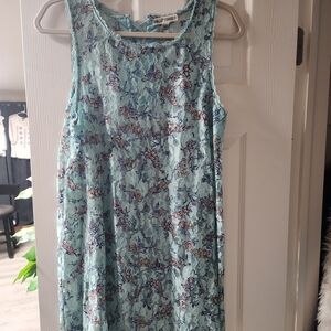 Wallflower Teal Lace Floral Tank Top
